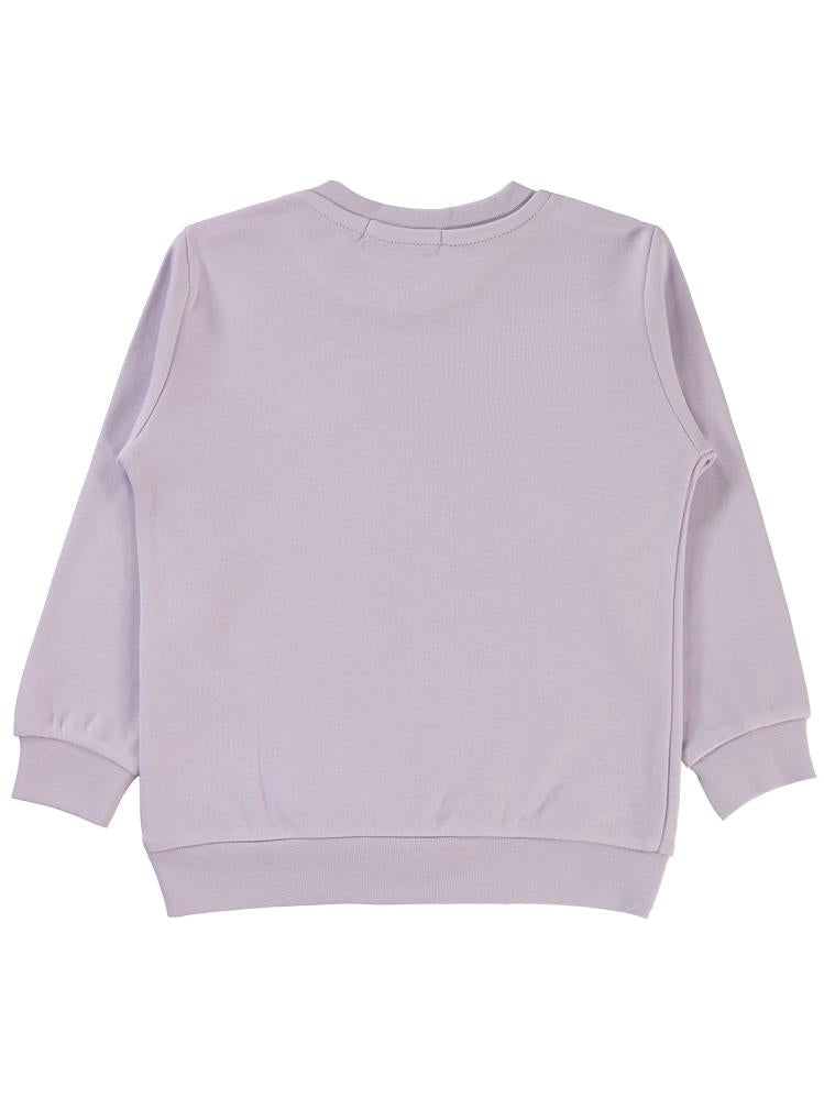 Civil Girls Unicorn Baskılı 2-5 Yaş Sweatshirt - Lila