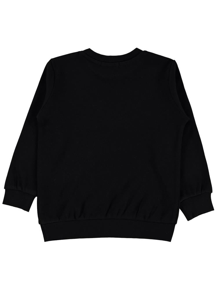 Civil Girls Unicorn Baskılı 2-5 Yaş Sweatshirt - Siyah