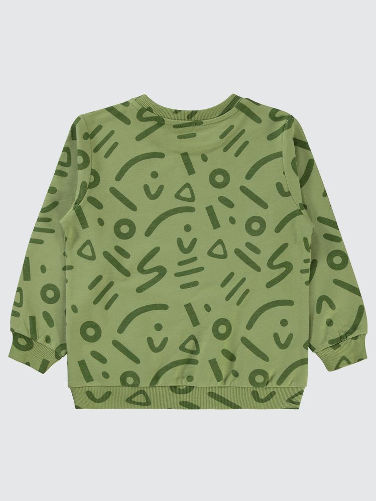 Civil Boys Empirme Karışık Desnli Basic 2-5 Yaş Sweatshirt - Haki