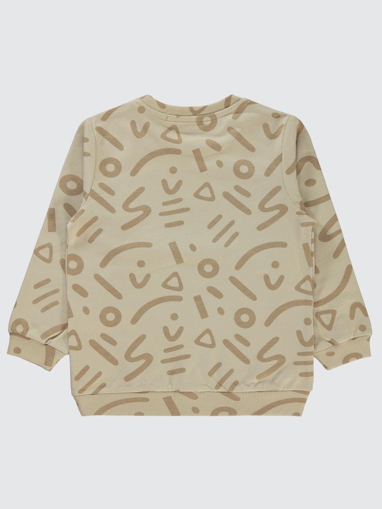 Civil Boys Empirme Karışık Desnli Basic 2-5 Yaş Sweatshirt - Bej