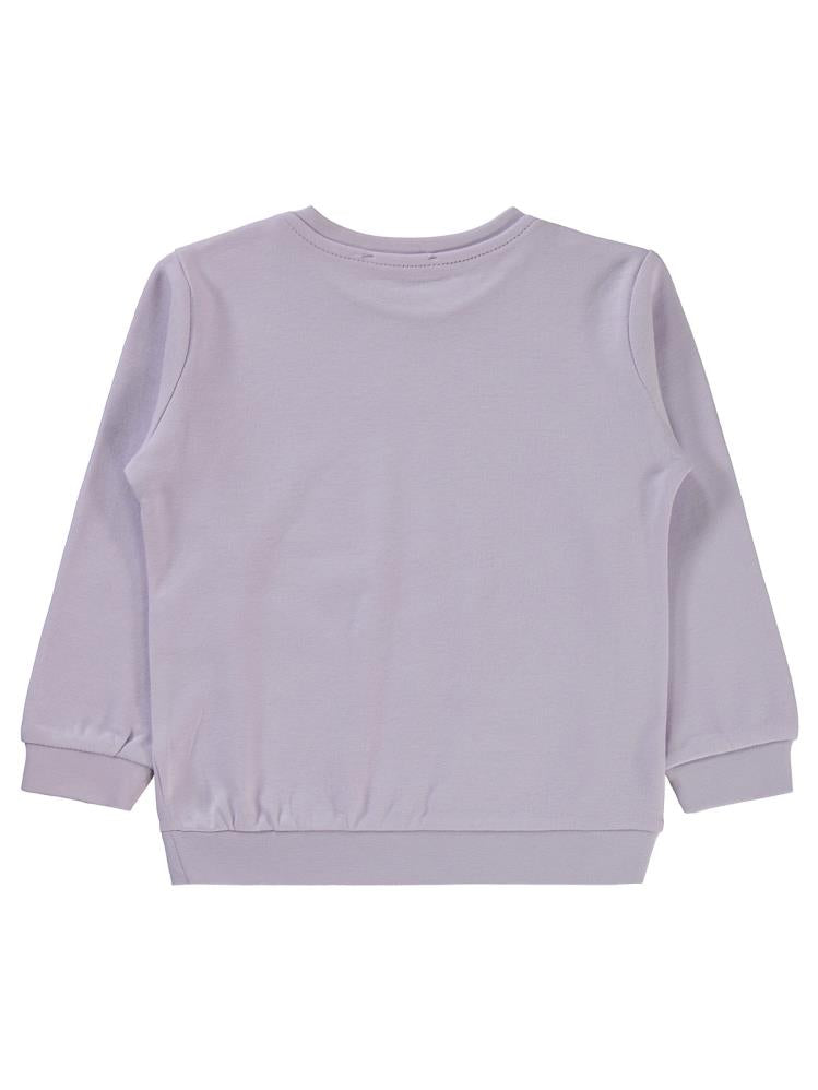 Civil Girls Düz 2-5 Yaş Sweatshirt - Lila