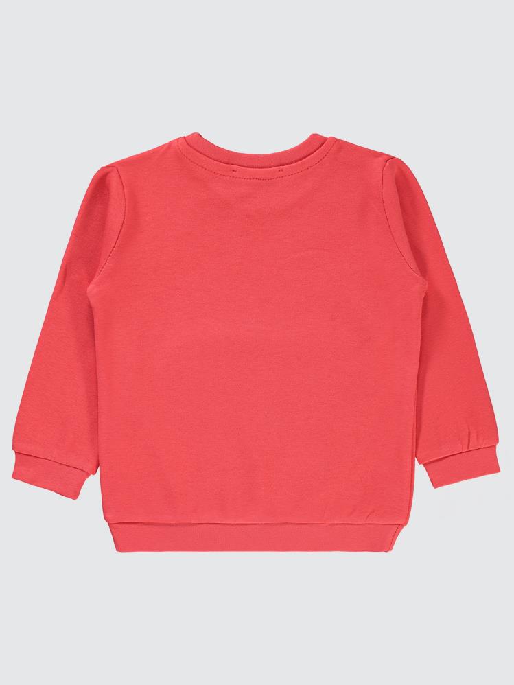 Civil Girls Düz 2-5 Yaş Sweatshirt - Kırmızı