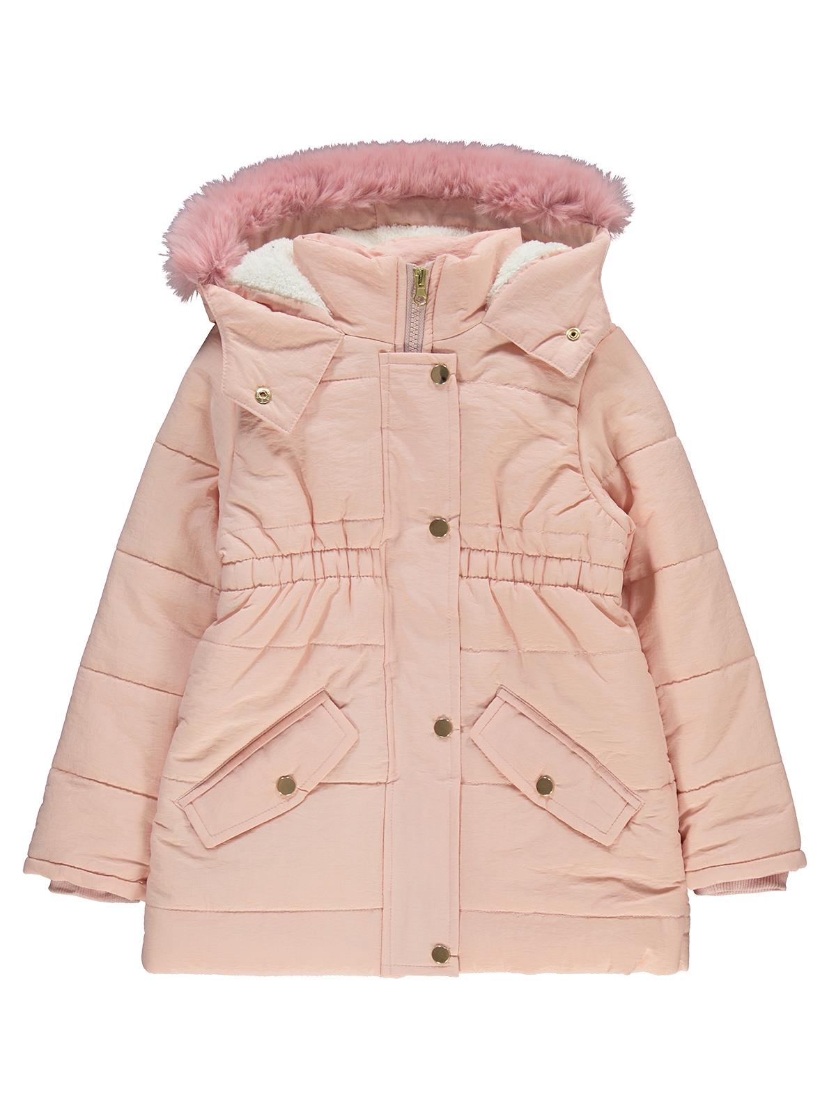 Civil Girls Bel Büzgülü 10-13 Yaş Mont - Pudra