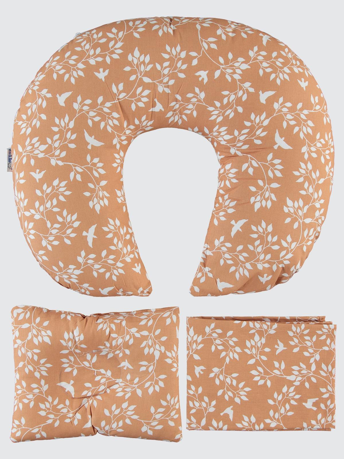 Kujju Emzirme Seti 3 lü - Kahverengi