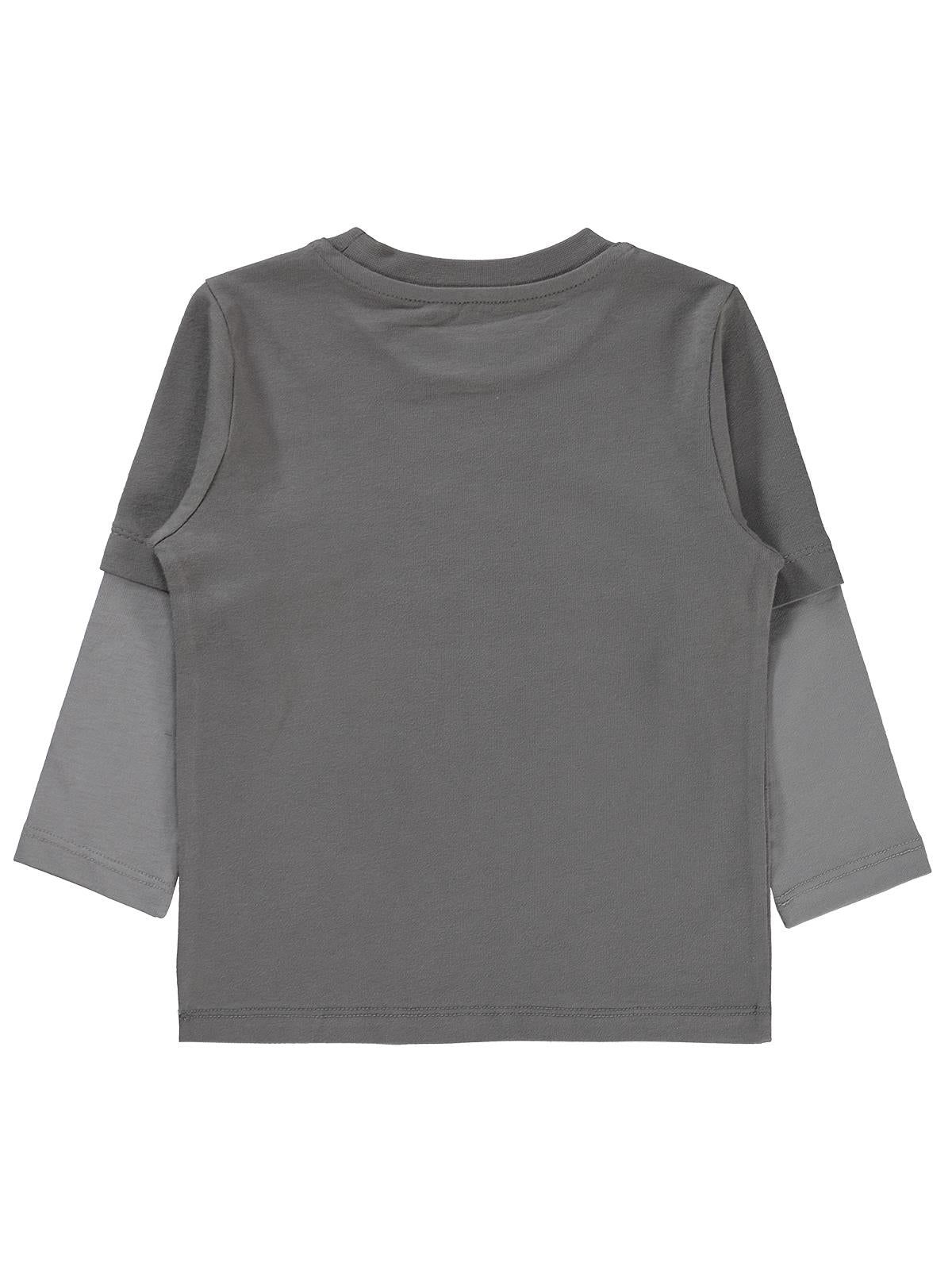 Civil Boys Streetball Baskılı 2-5 Yaş Sweatshirt - Gri