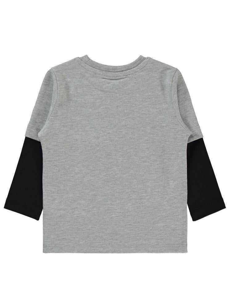 Civil Boys Streetball Baskılı 2-5 Yaş Sweatshirt - Gri