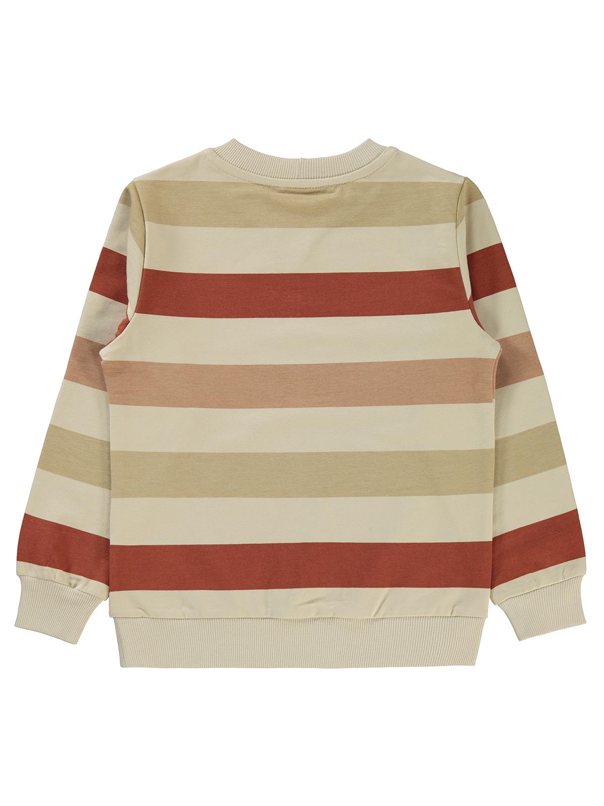 Civil Boys Cool Dude Etiketli 6-9 Yaş Sweatshirt - Bej