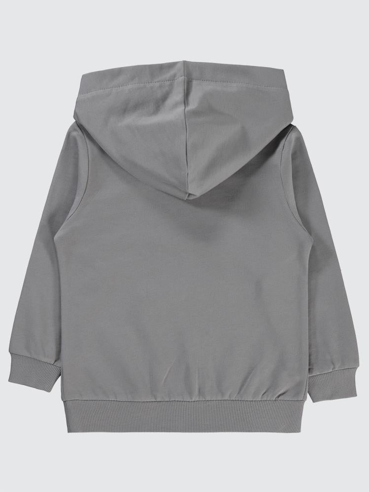 Civil Boys Streetball Baskılı 2-5 Yaş Sweatshirt - Gri