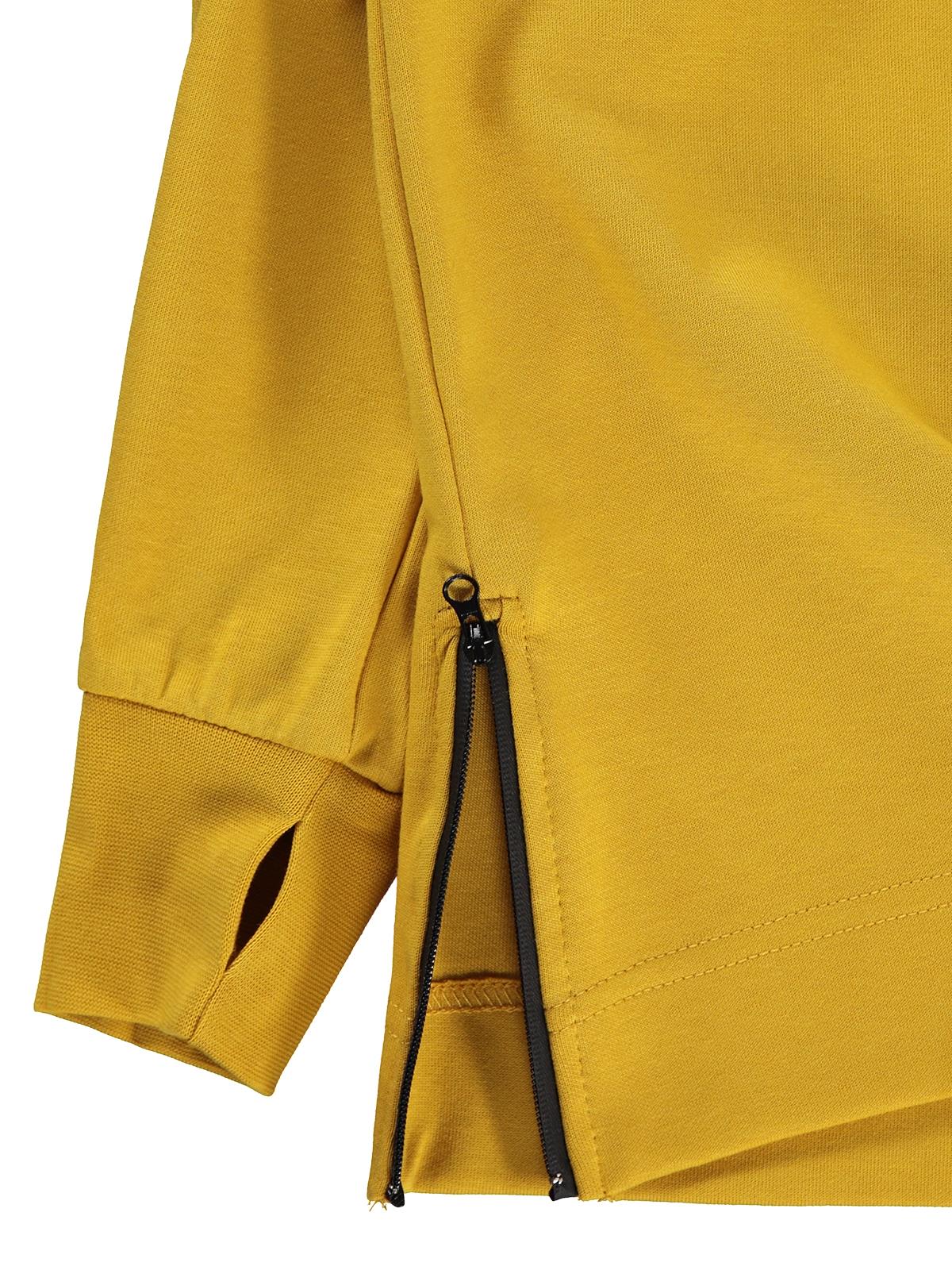 Civil Boys Never Stay Baskılı 10-13 Yaş Sweatshirt - Hardal