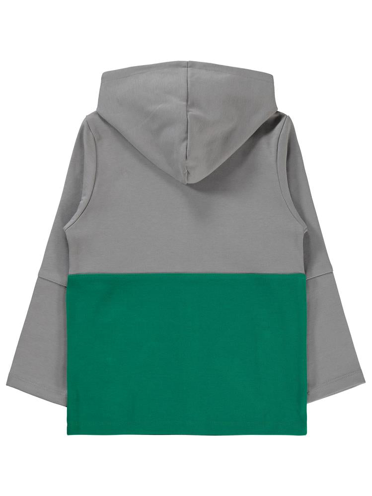 Civil Boys Never Stay Baskılı 6-9 Yaş Hırka - Gri