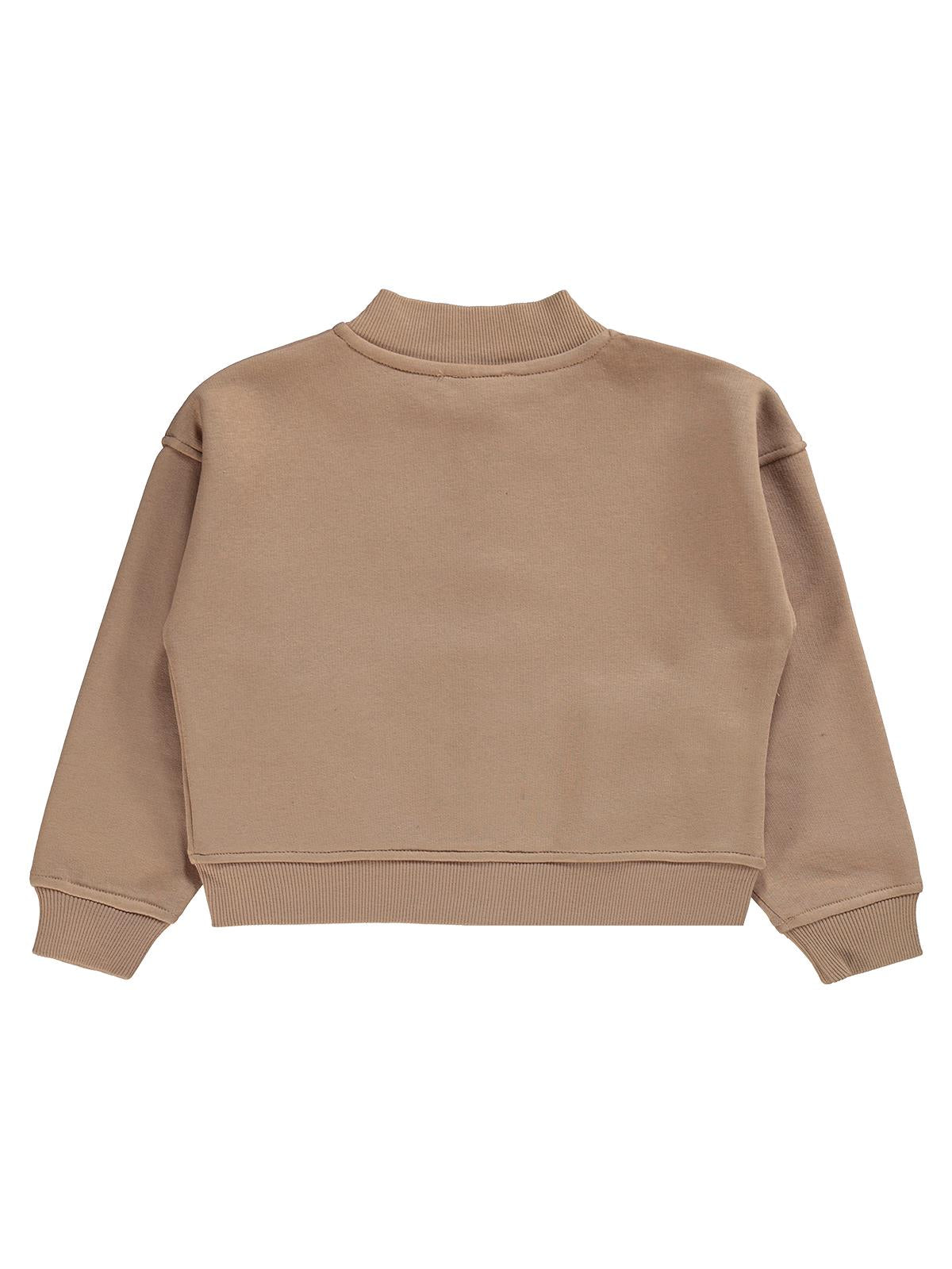 Civil Girls Çıtçıtlı Cepli 6-9 Yaş Hırka - Turuncu