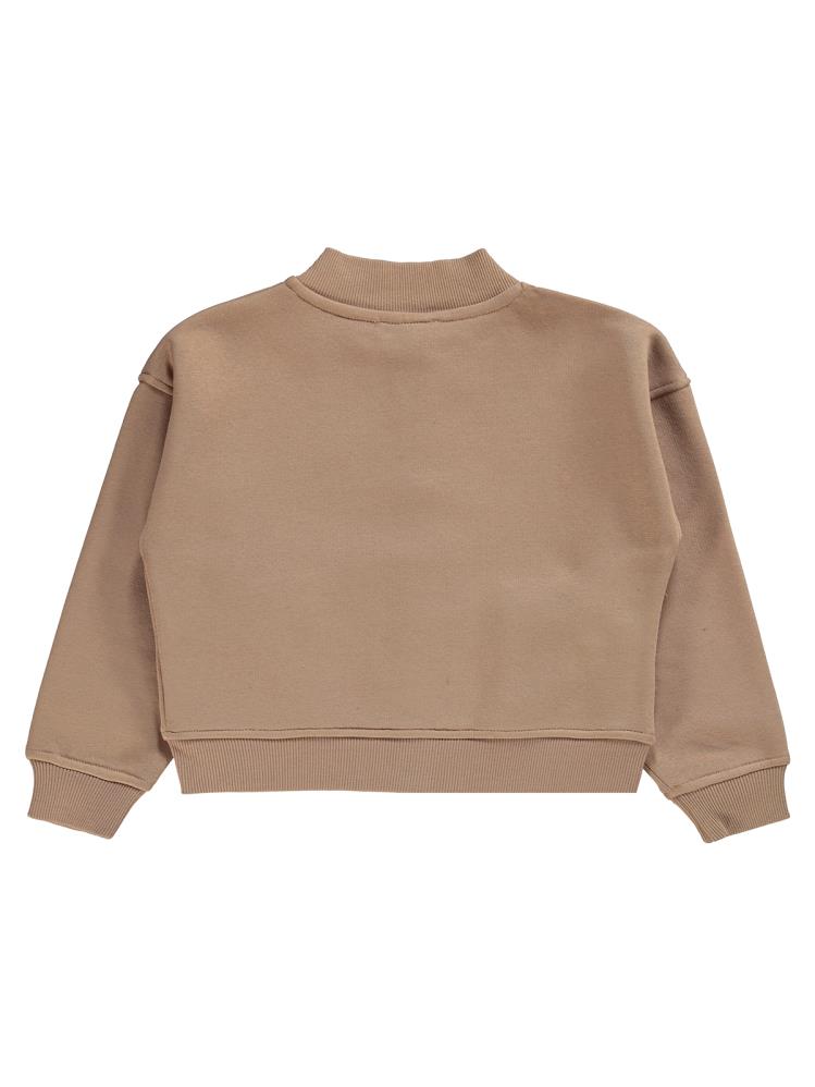 Civil Girls Çıtçıtlı Cepli 6-9 Yaş Hırka - Turuncu