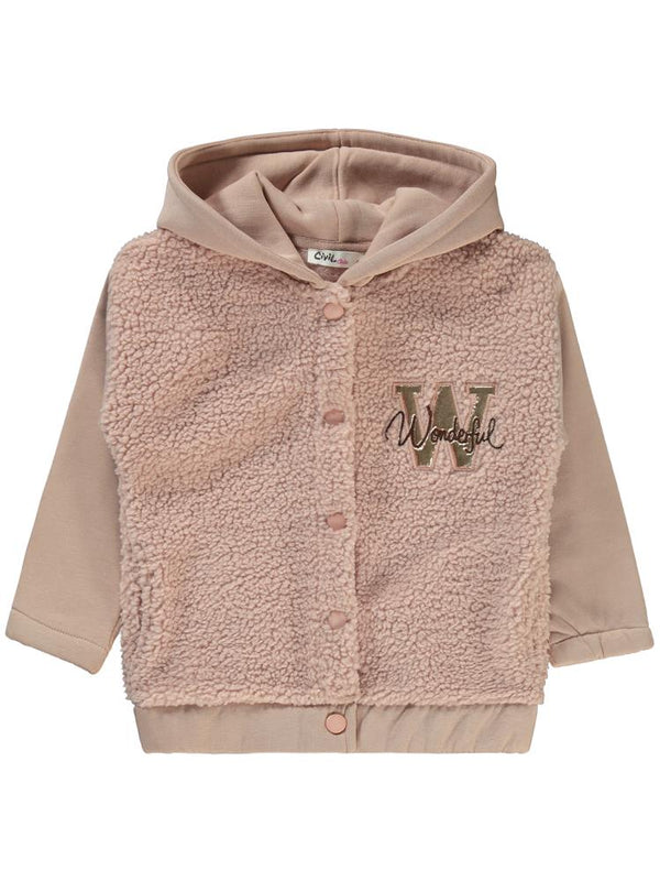 Civil Girls Wonderrful Nakışlı 2-5 Yaş Hırka - Turuncu