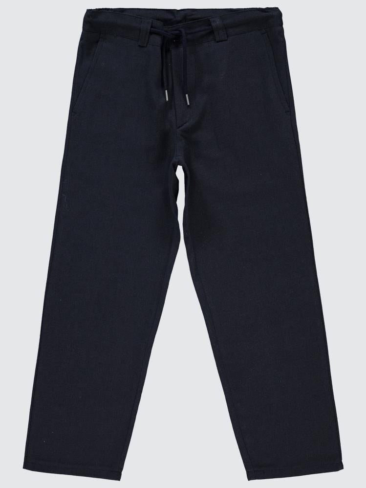 Civil Boys Klasik İpli 10-13 Yaş Pantolon - Mavi