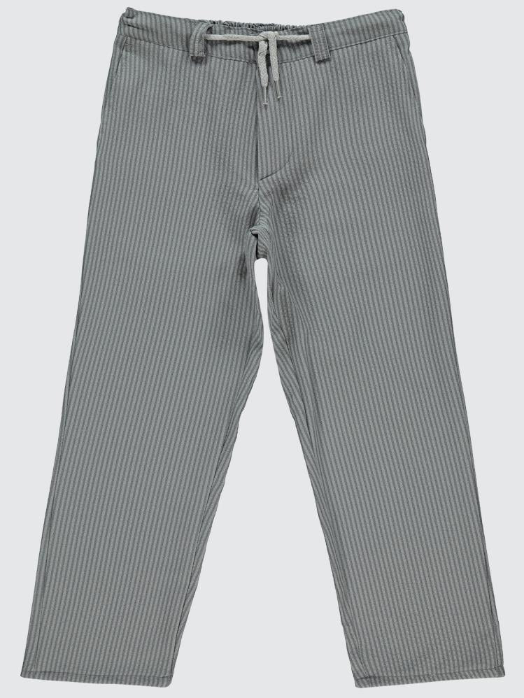 Civil Boys Fitilli Keten 6-9 Yaş Pantolon - Gri