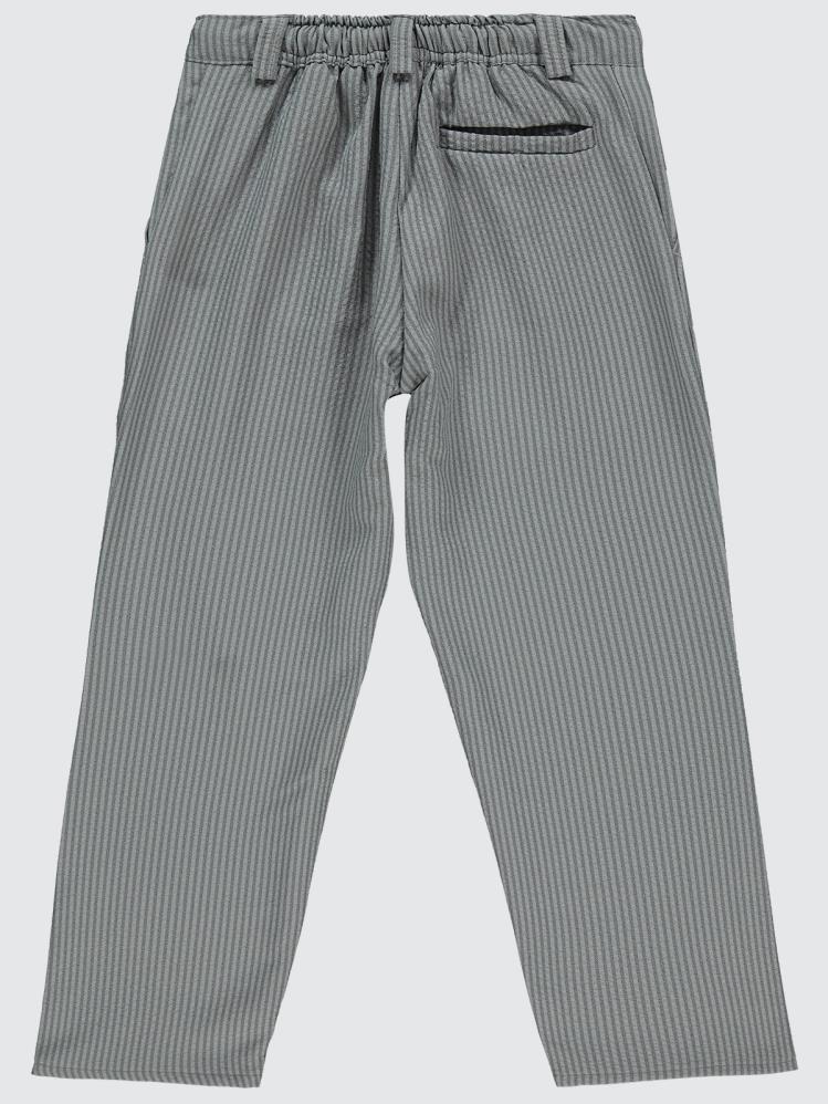 Civil Boys Fitilli Keten 6-9 Yaş Pantolon - Gri