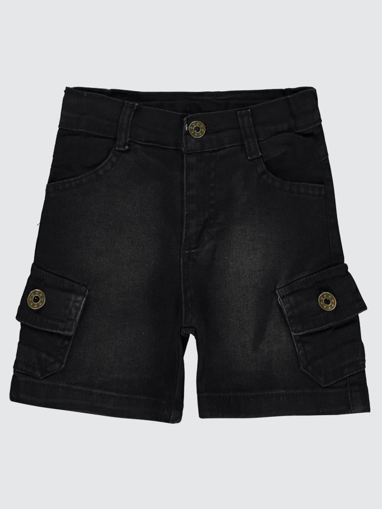 Varol Kids Cepli 2-5 Yaş Şort - Siyah