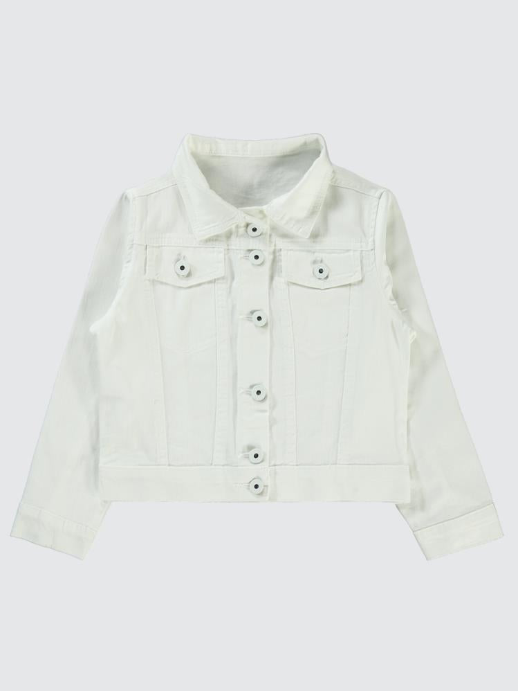 Varol Kız Çocuk Ceket 10-13 Yaş - Beyaz