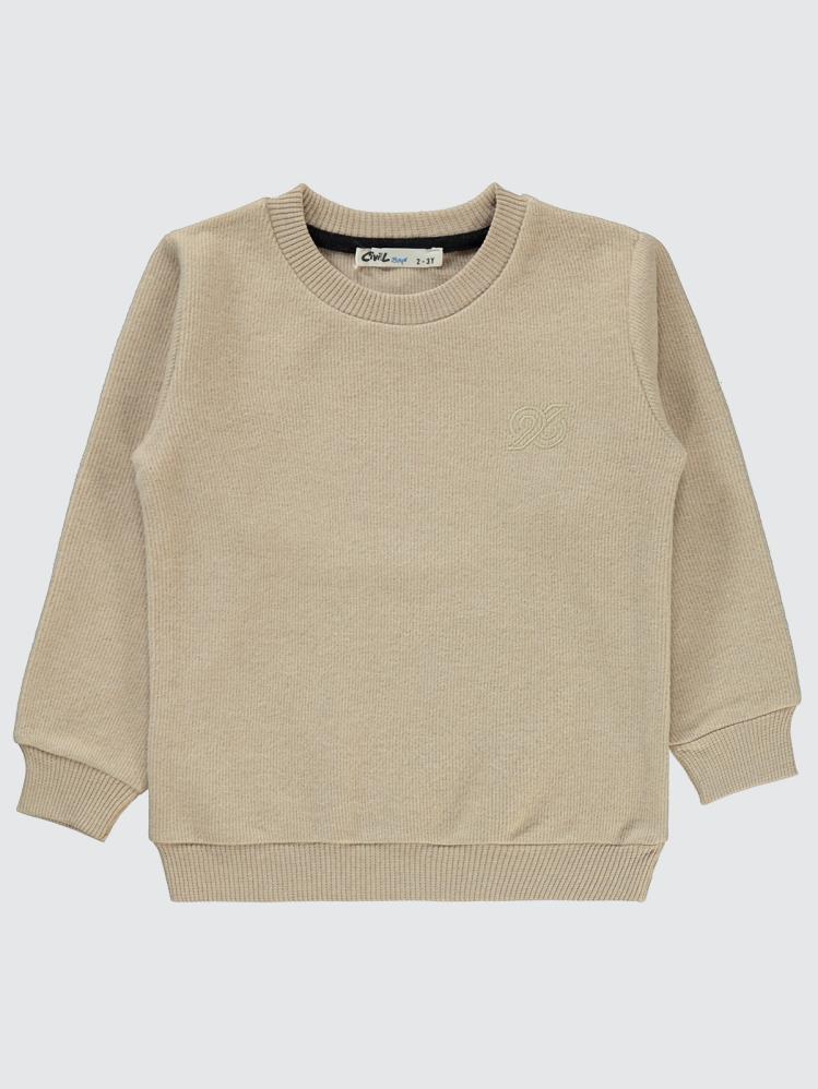 Civil Boys 96 Nakışlı 2-5 Yaş Sweatshirt - Gri