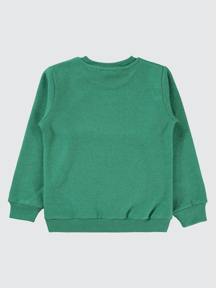 Civil Boys 96 Nakışlı 10-13 Yaş Sweatshirt - Yeşil