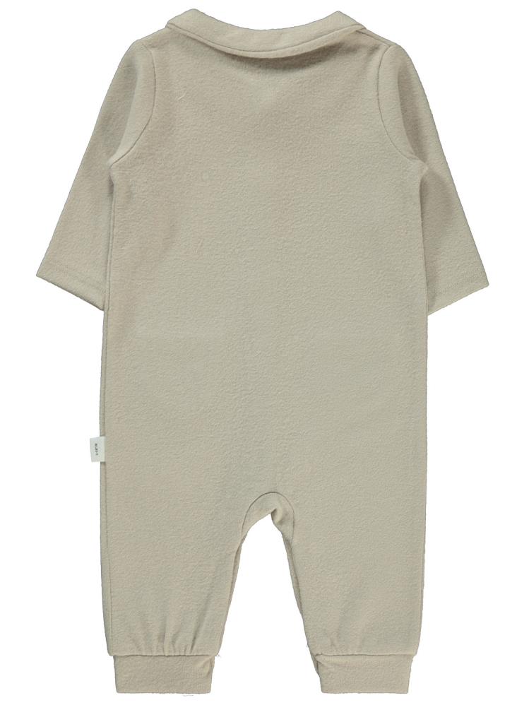 Civil Baby Çiçek Nakışlı 6-18 Ay Tulum - Bej