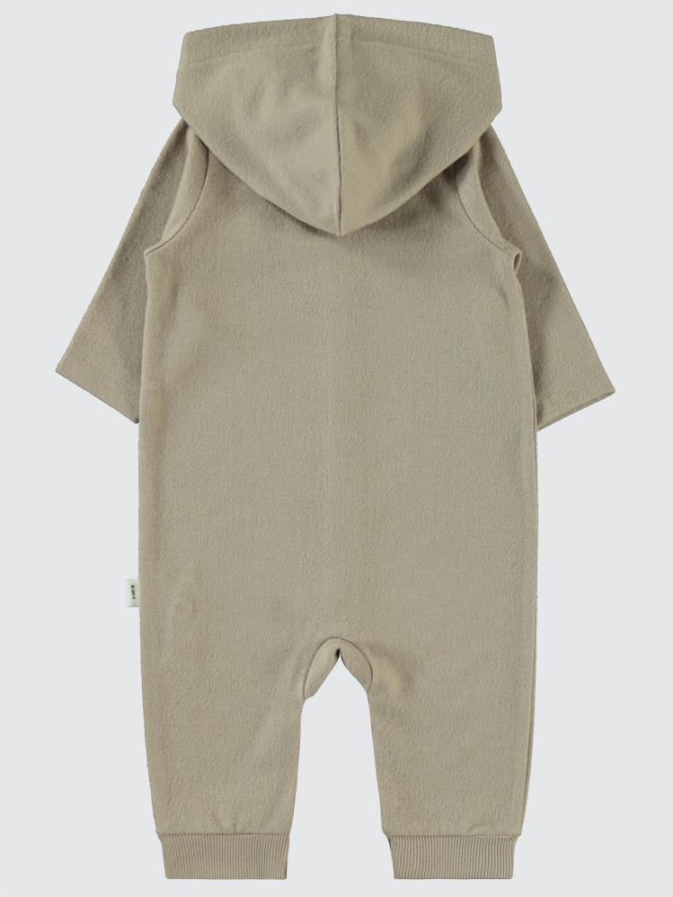 Civil Baby Cepli ve Kapüşonlu 6-18 Ay Tulum - Bej