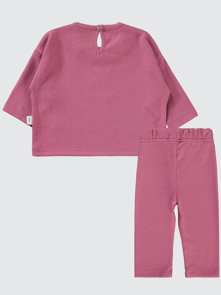 Civil Baby Kedi Nakışlı 6-18 Ay Takım - Pembe