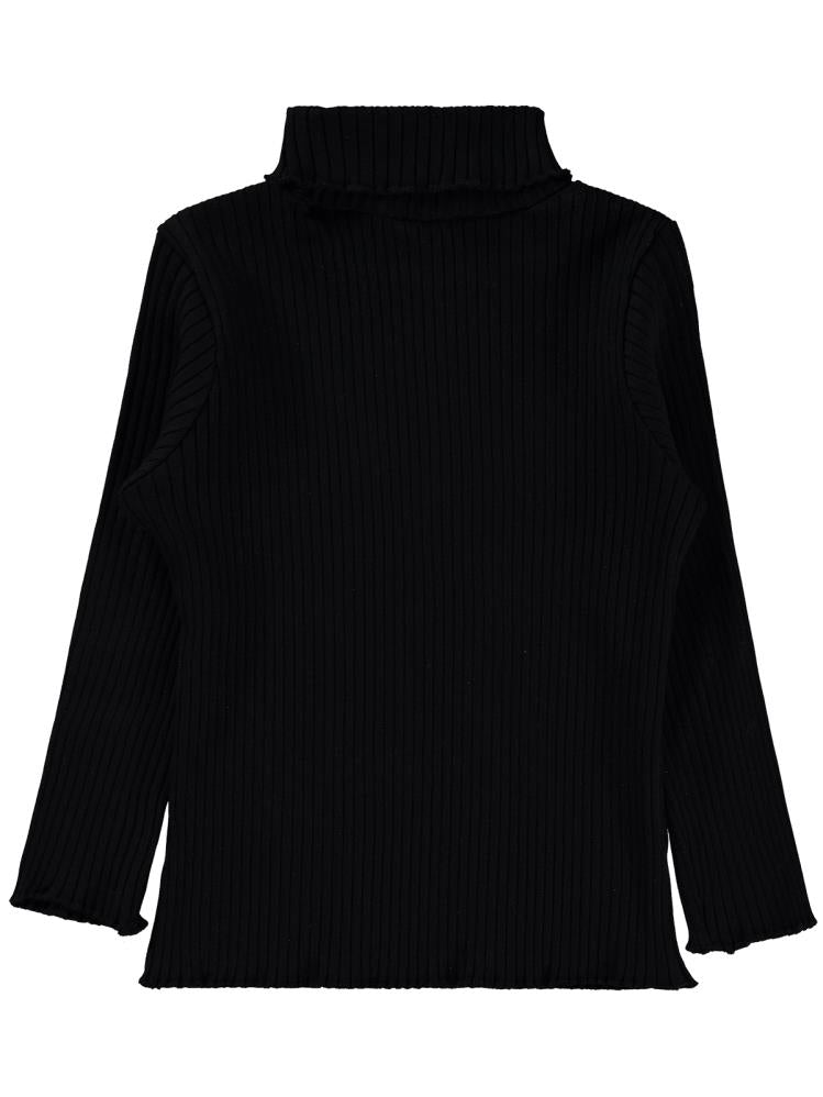 Civil Girls Boğazlı 2-5 Yaş Sweatshirt - Siyah