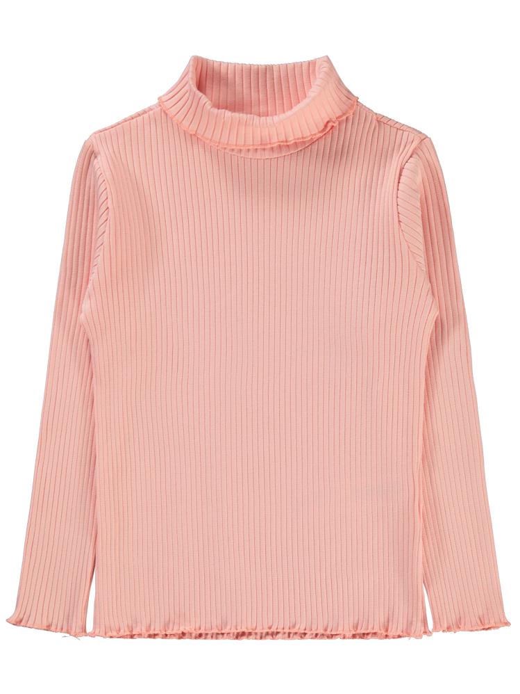Civil Girls Boğazlı 6-9 Yaş Sweatshirt - Pudra
