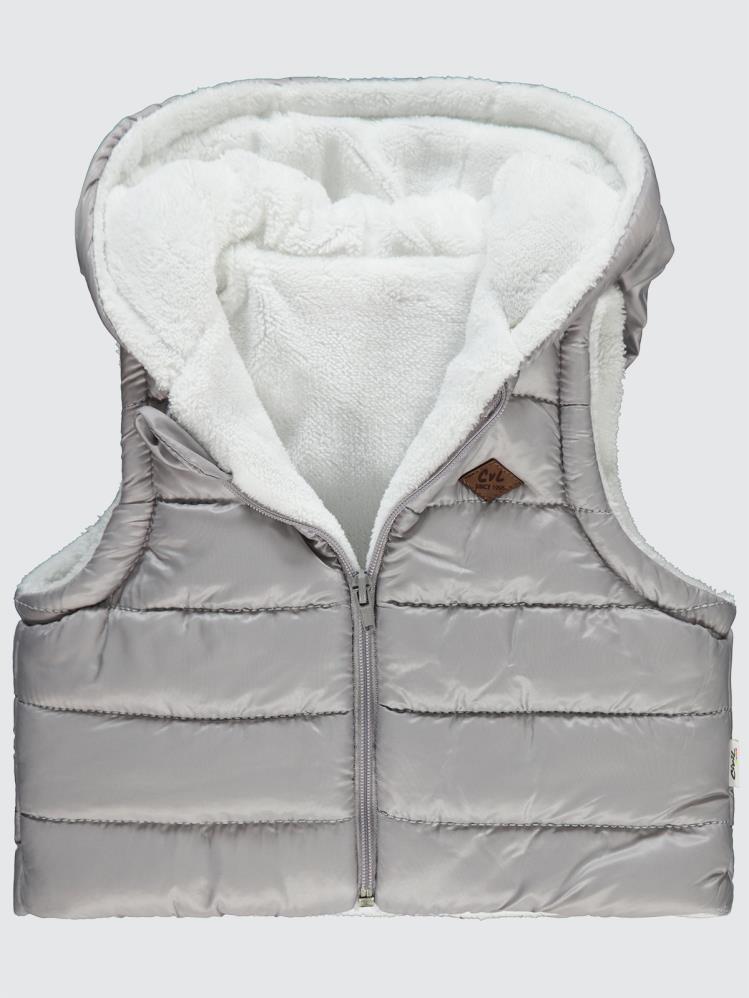 Civil Baby Basic Düz 6-18 Ay Yelek - Gri