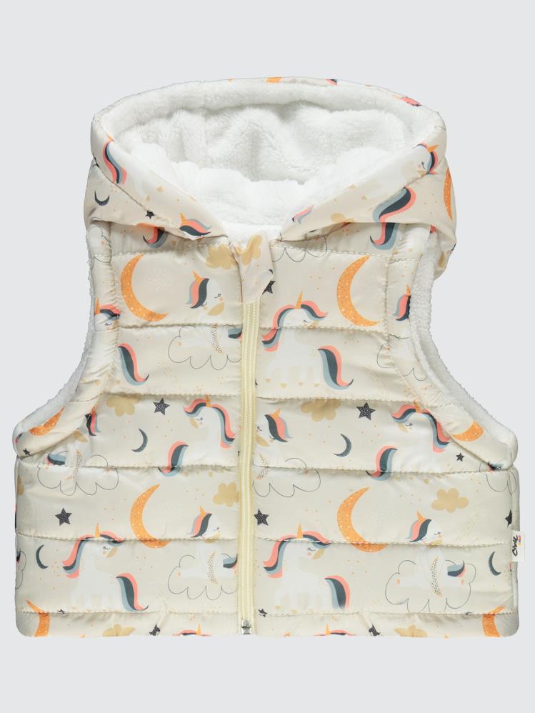 Civil Baby Unicorn Empirmeli 6-18 Ay Yelek - Ekru