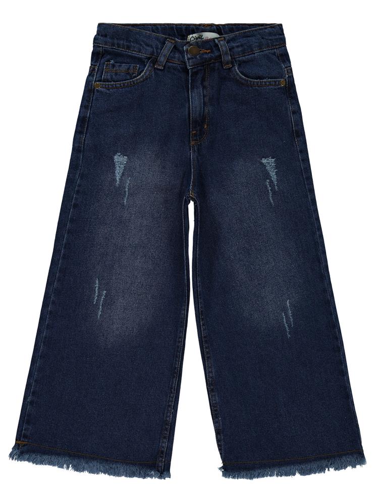 Civil Girls Pantolon Etek 6-9 Yaş Pantolon - Mavi