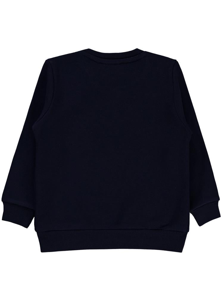 Civil Boys Robot Baskılı 2-5 Yaş Sweatshirt - Lacivert