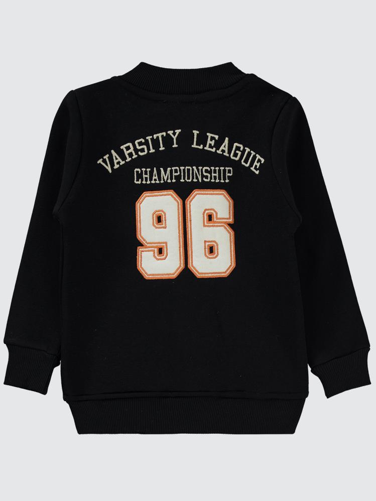 Civil Boys 96 Nakışlı Kolej 2-5 Yaş Hırka - Siyah