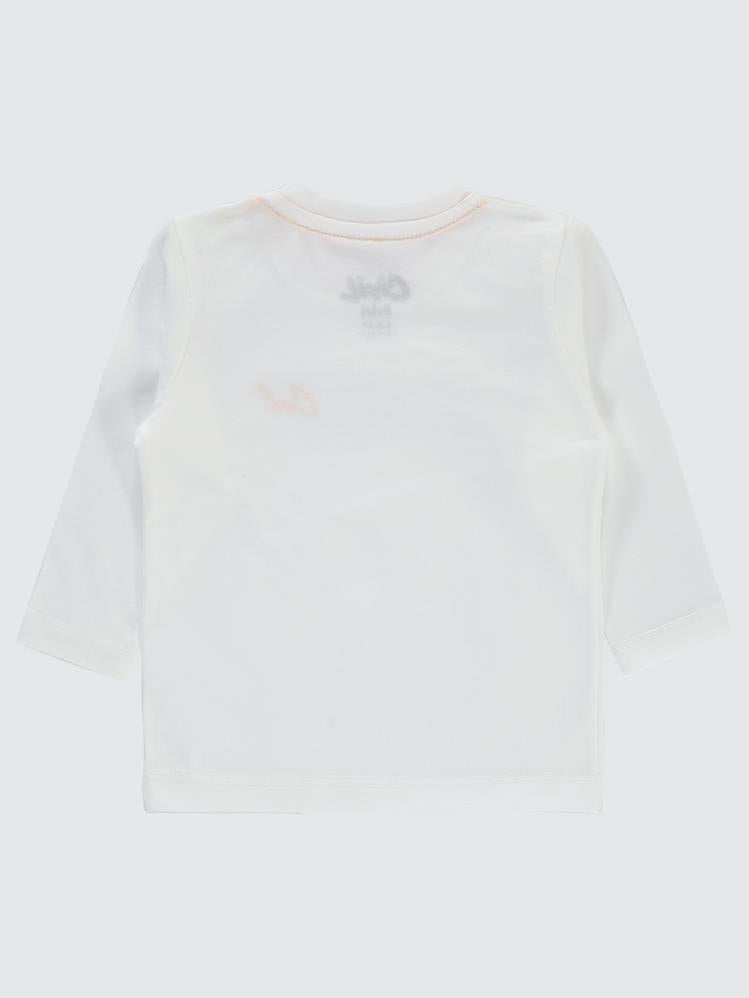Civil Baby Cvl Nakışlı 6-18 Ay Sweatshırt - Beyaz