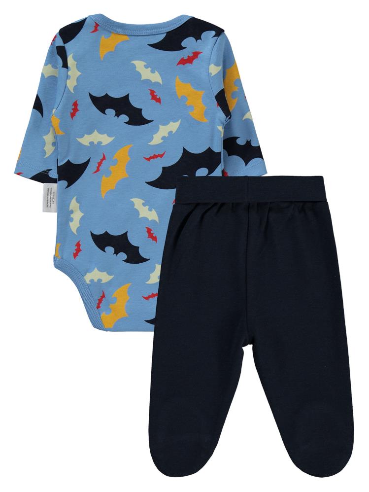Civil Baby Renklı Batman 1-6 Ay Takım - Mavi