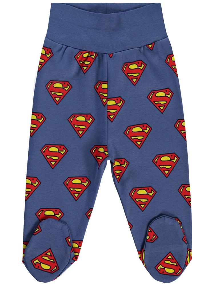 Civil Baby Superman Logo 1-6 Ay Takım - Mavi