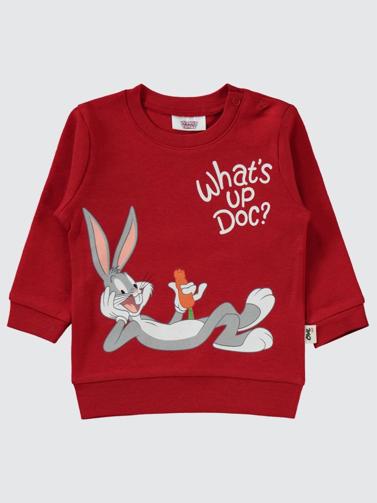 Civil Baby Bugs Bunny Baskılı 6-18 Ay 2'liTakım - Kırmızı