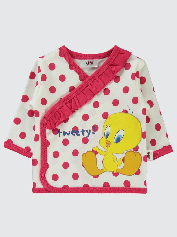 Civil Baby Tweety Puan Empirme Zıbın Takımları - Ekru