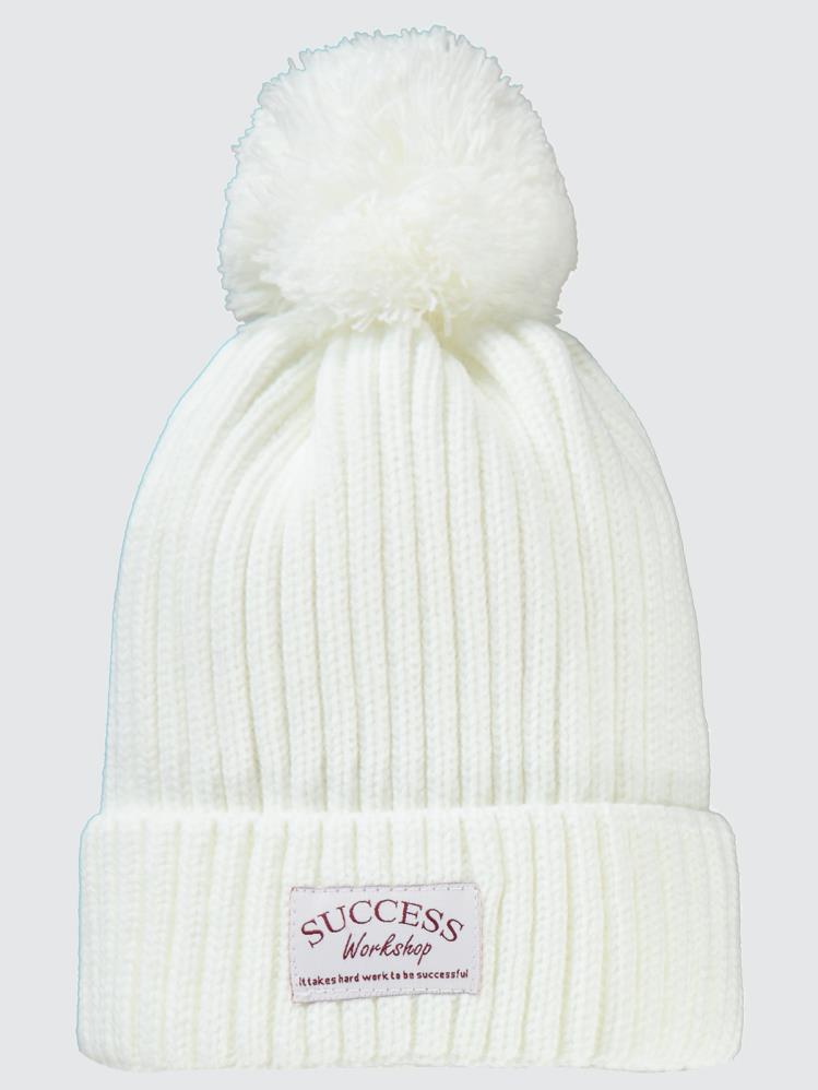 Civil Girls Basic Success 6-9 Yaş Ponponlu Şapka Bere - Beyaz