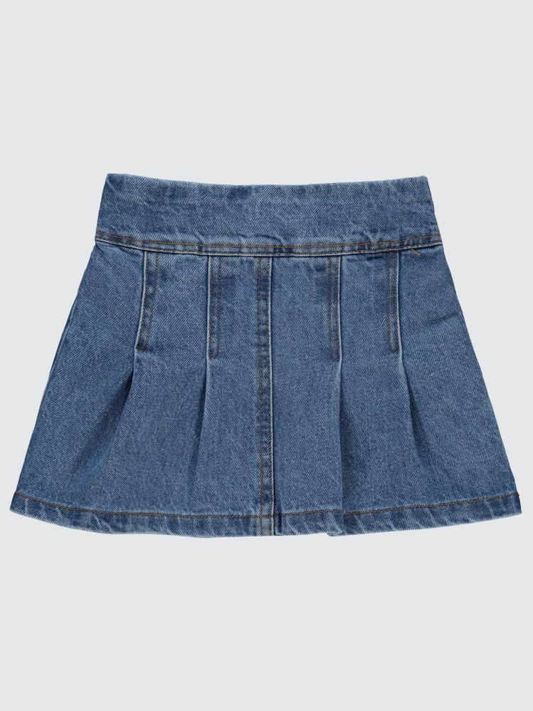 Civil Girls Pileli 2-5 Yaş Etek - Mavi