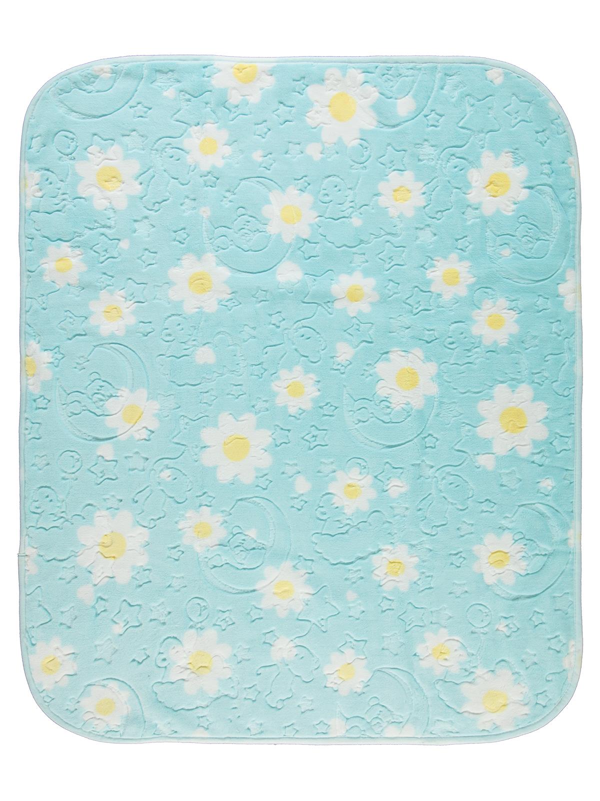 Civil Baby Papatya Desenli Battaniye - Mavi