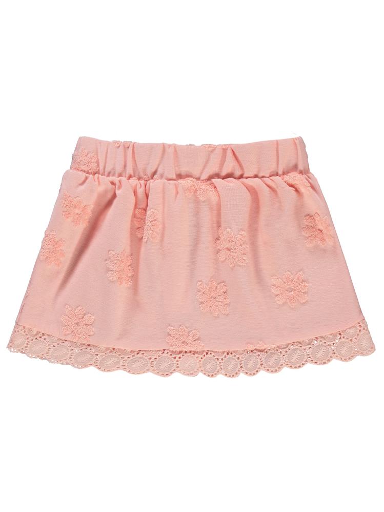 Civil Baby Gökkuşağı Kabartmalı 6-18 Ay Etek - Pudra