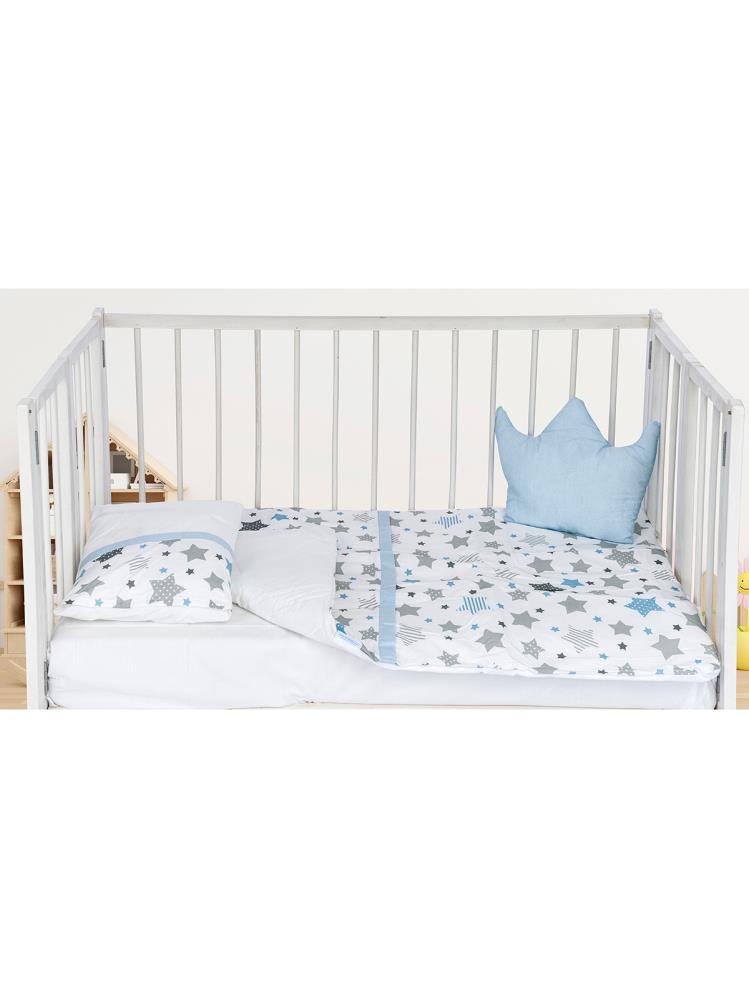 Aras Bebe Pamuklu 5 Parça Uyku Seti - Mavi