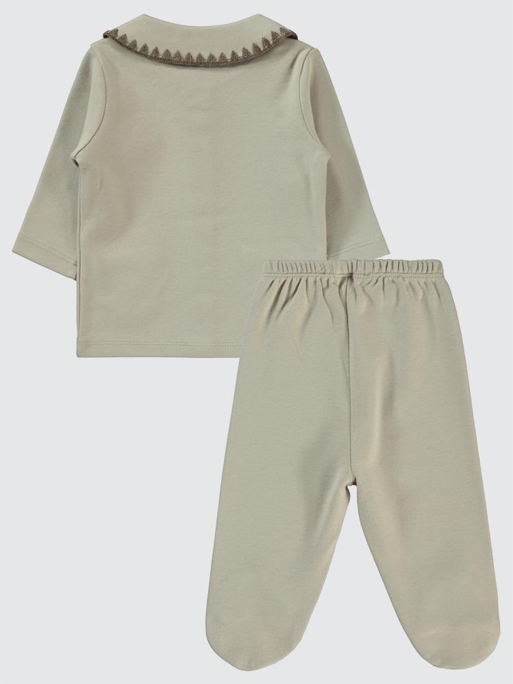 Pierre Cardin 1-6 Ay Pijama Takımı - Bej