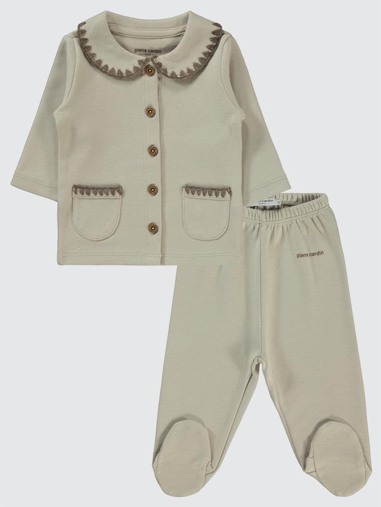 Pierre Cardin 1-6 Ay Pijama Takımı - Bej