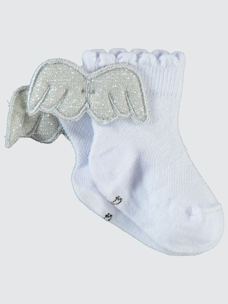 Civil Baby Kız Bebek Aksesuarlı Çorap 6-18 Ay - Beyaz