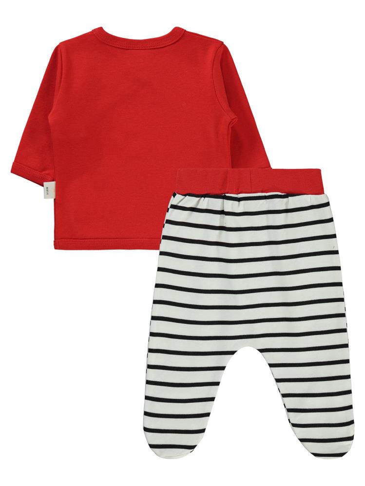 Civil Baby Hello Kitty Çizgi Empirme Zıbın Takımları - Siyah