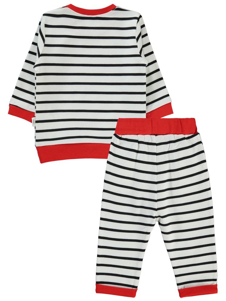 Civil Baby Hello Kitty Çizgi Empirme 6-18 Ay Takım - Siyah