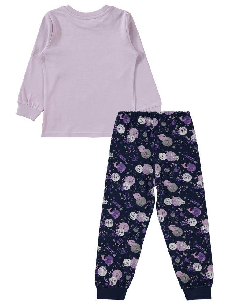 Civil Girls Sweet Dreams Baskılı 2-5 Yaş Pijama Takımı - Lila